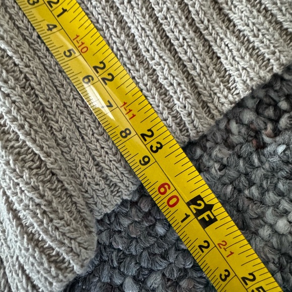 Free People Elegant Ribbed Knit Long Sweater - Soft Beige Large Baggy Oversized - Picture 8 of 10